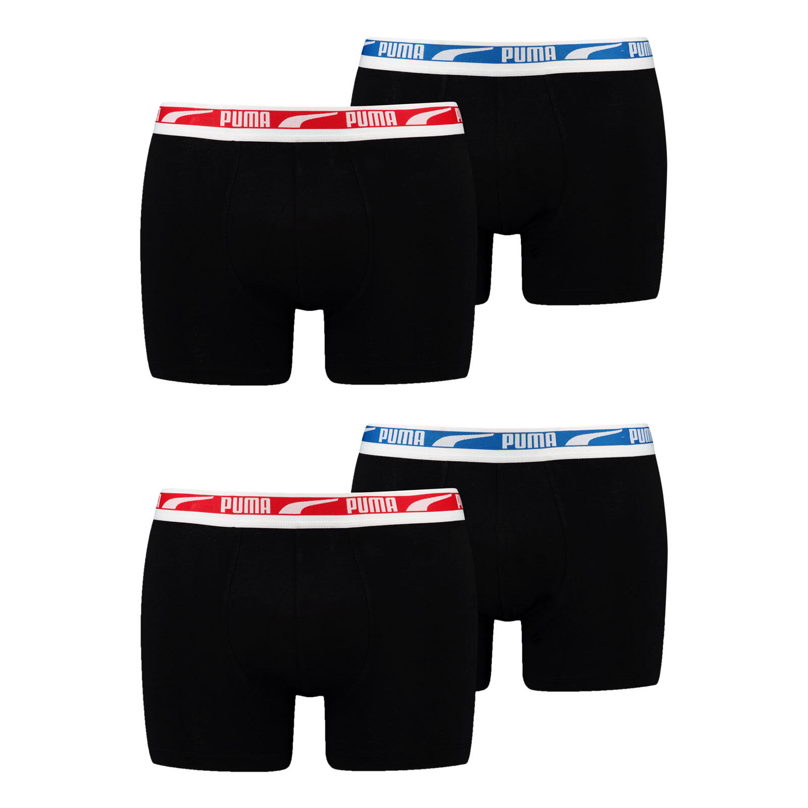 PUMA Unterhosen 4er Pack weich atmungsaktiv sportlich Herren - Everyday Boxer