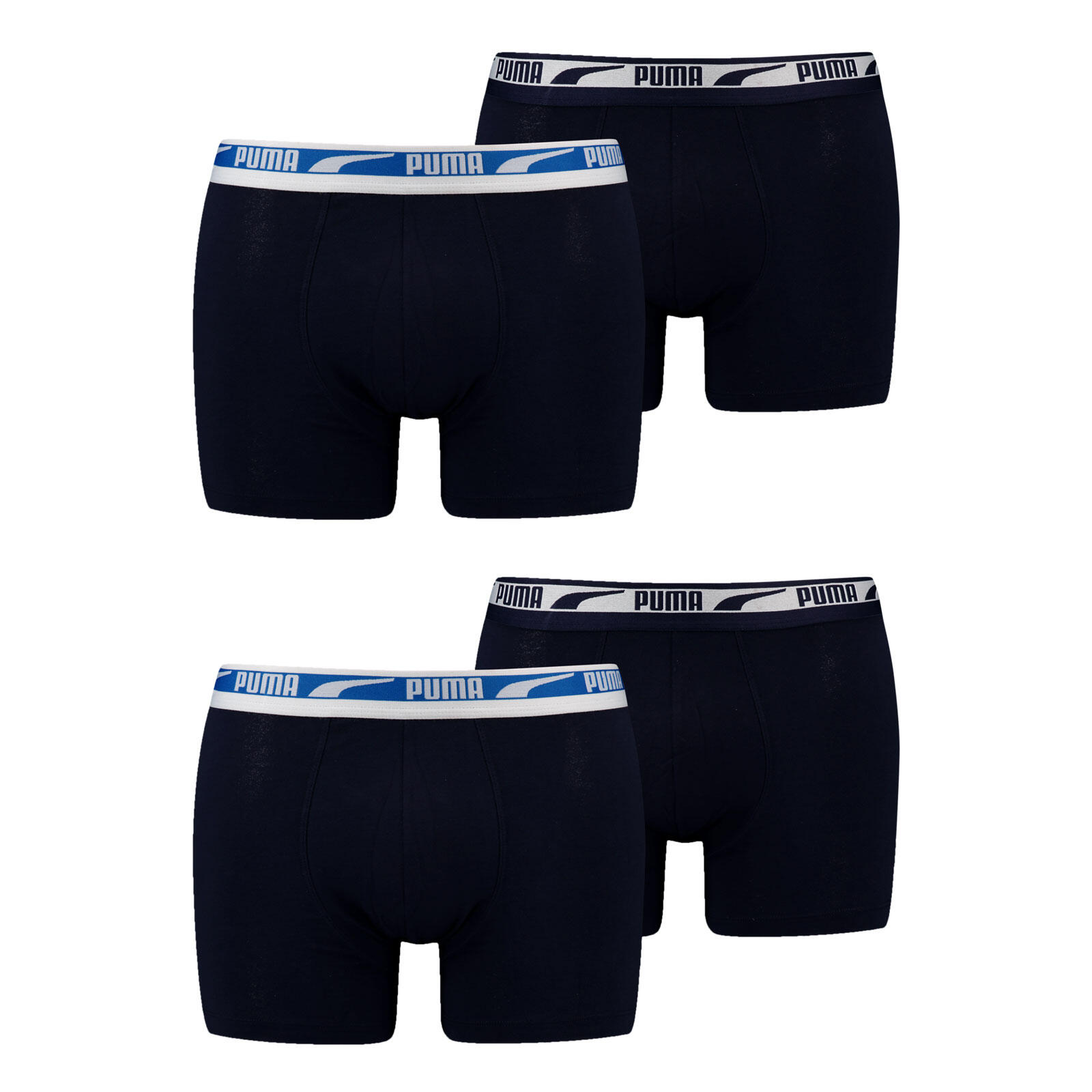 PUMA Unterhosen 4er Pack weich atmungsaktiv sportlich Herren - Everyday Boxer