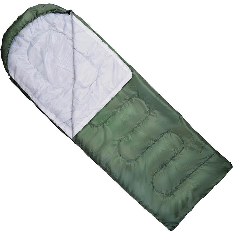 Sac de dormit plic cu gluga La Paz, 210x75 cm, army