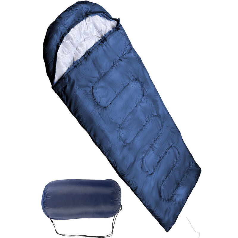 Sac de dormit plic cu gluga La Paz, 210x75 cm, navy