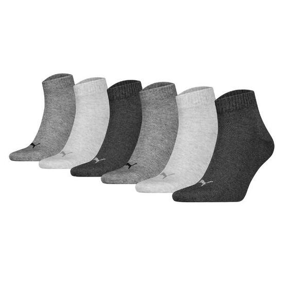 PUMA Unisex Quarter-Socken Damen Herren Füßlinge 6-er Pack