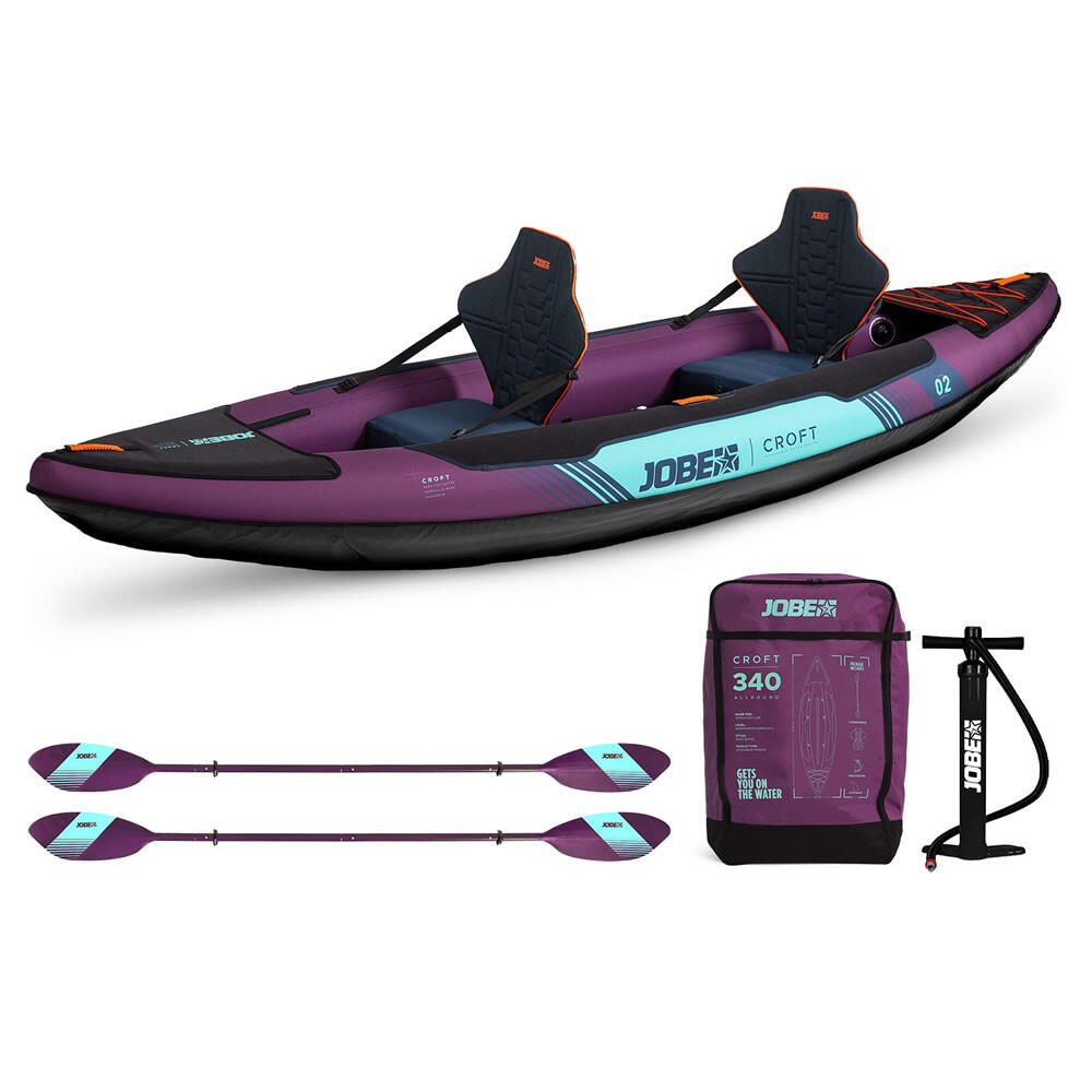 Jobe - Kayak Gonflable Croft - Kayak - Bleu|noir|violet - Decathlon