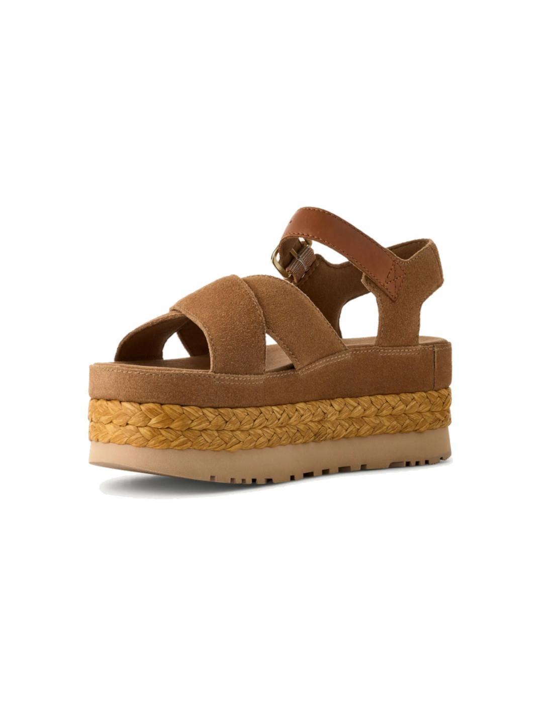 Sandalias para Mujer Ugg Aubrey ankle strap Marrón 2/4