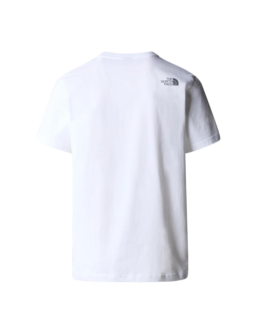 T-shirt pour homme The North Face Mountain Line Blanc 2/5