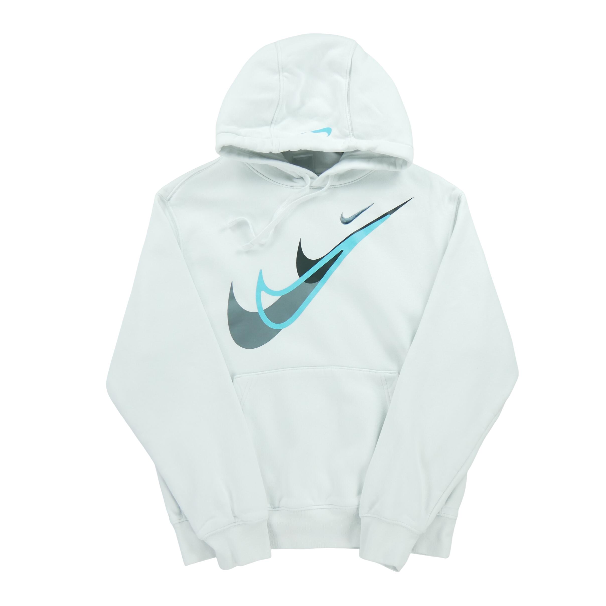 NIKE Segunda Vida - Sudadera con capucha para hombre Solo Swoosh - Excelente