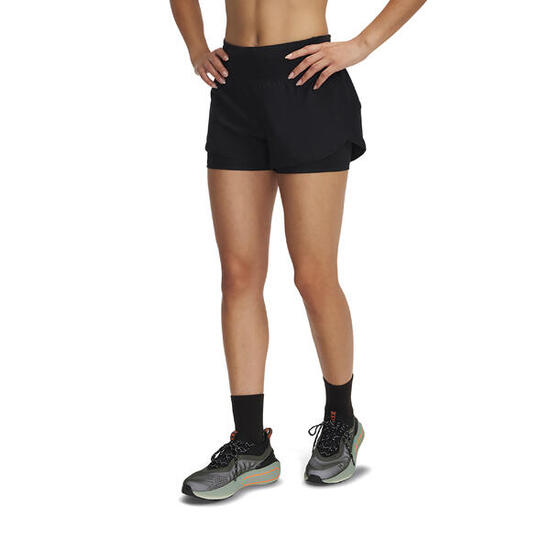 Short de running femme Launch Pro 3 2IN1 Under Armour