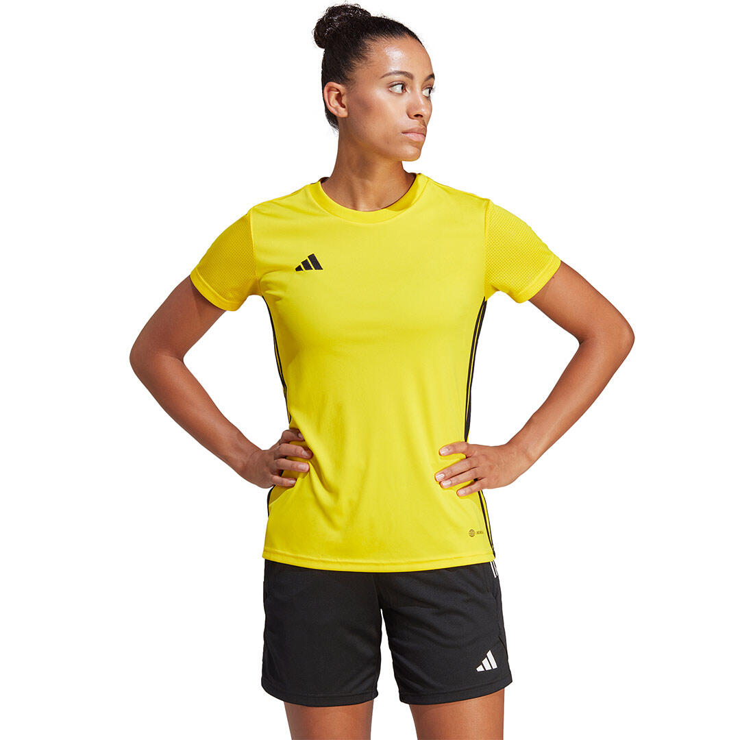 T-shirt adidas Mulher Futebol Amarelo Tabela 23 3/8