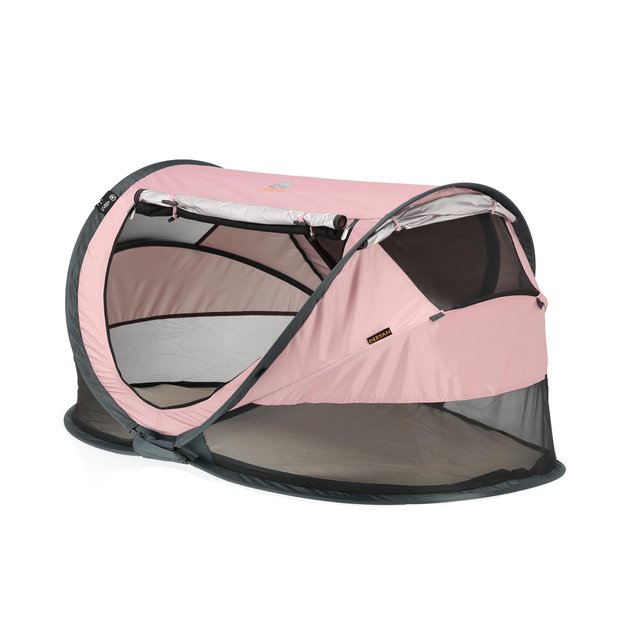 Peuter Luxe Campingbedje - Inclusief zelfopblaasbare matras - Rosé 2/8
