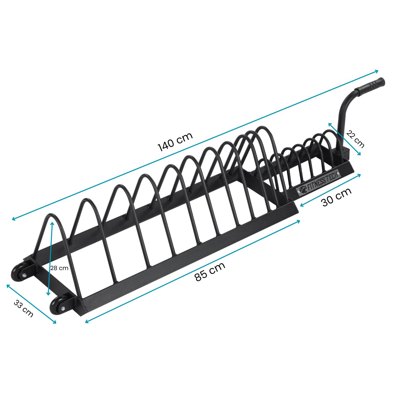 Rack Roues pour Disques Bumper Olympiques Fitness Tech 2/7