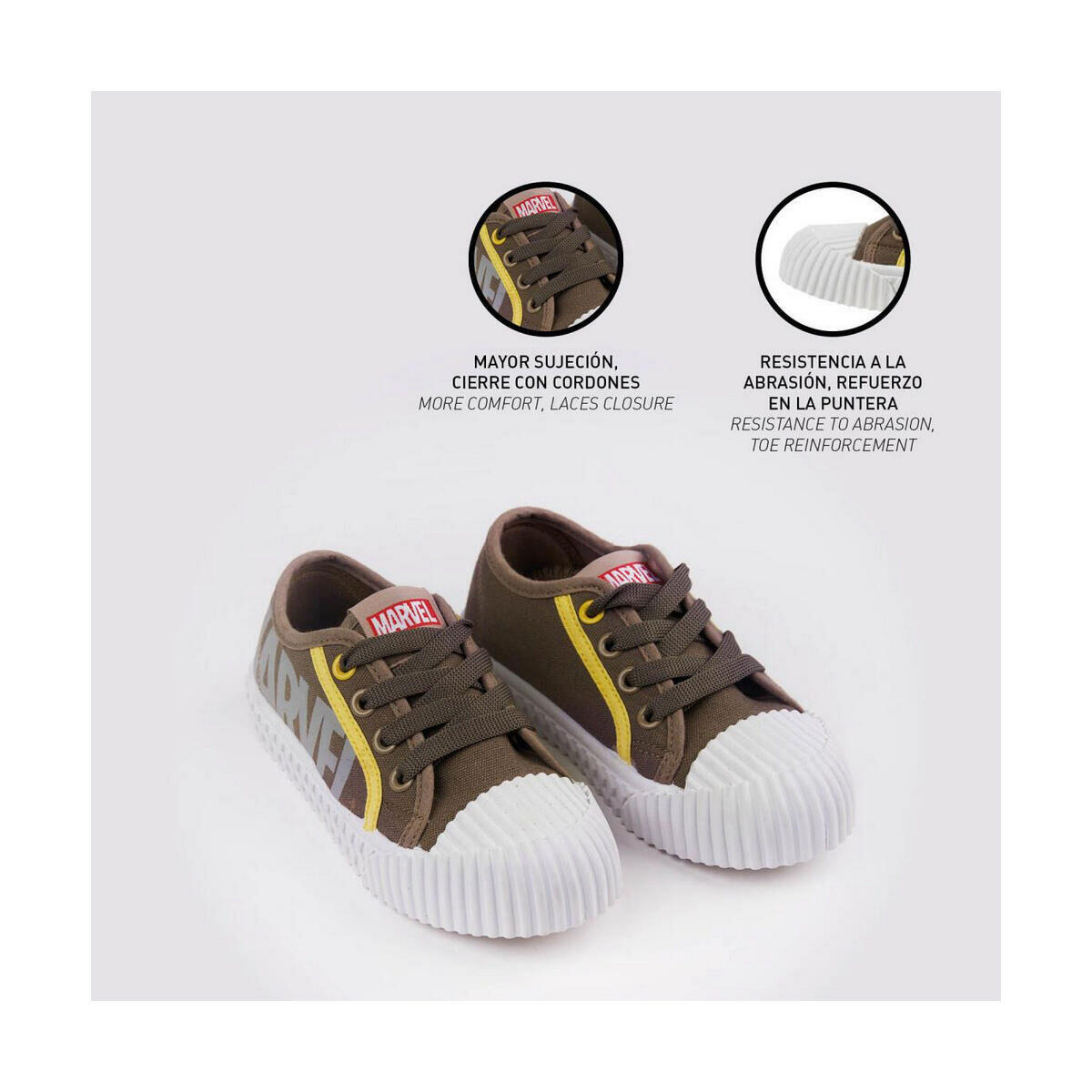 Zapatillas Casual Niño Marvel Beige 5/5