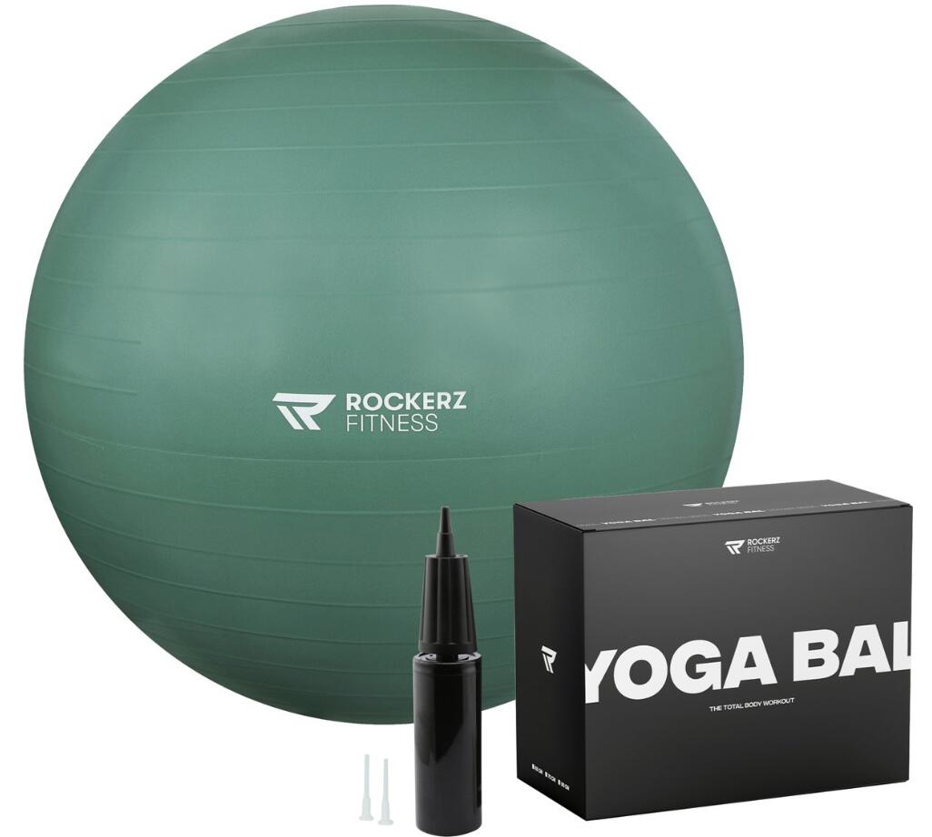 ROCKERZ FITNESS Fitnessbal - Yoga bal - Gymbal - Zitbal - 65 cm - Kleur: Groen