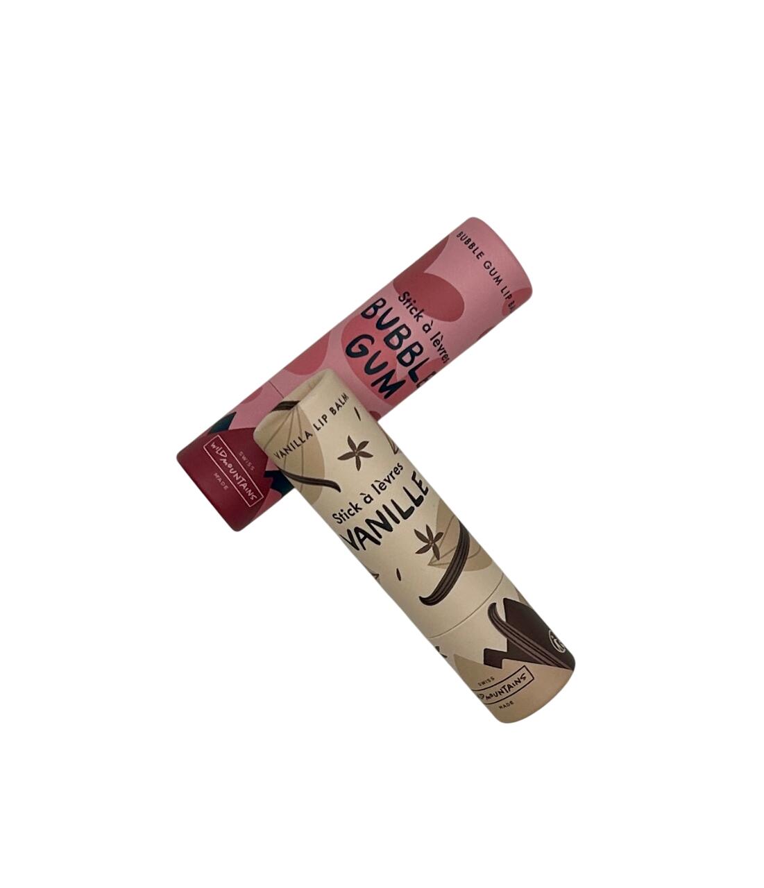 WILD MOUNTAINS Pack regenererende lippenbalsems Vanille / Bubble