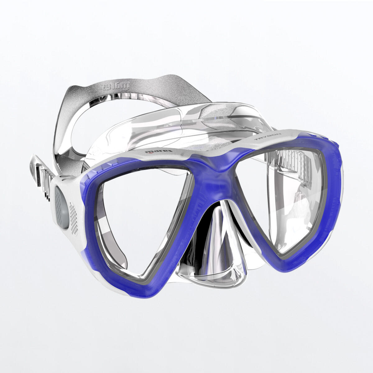 Mares - Masque De Snorkeling Trygon Adulte Bleu Transparent - Masque De Plongée - Blanc|bleu - Taille Unique - Decathlon