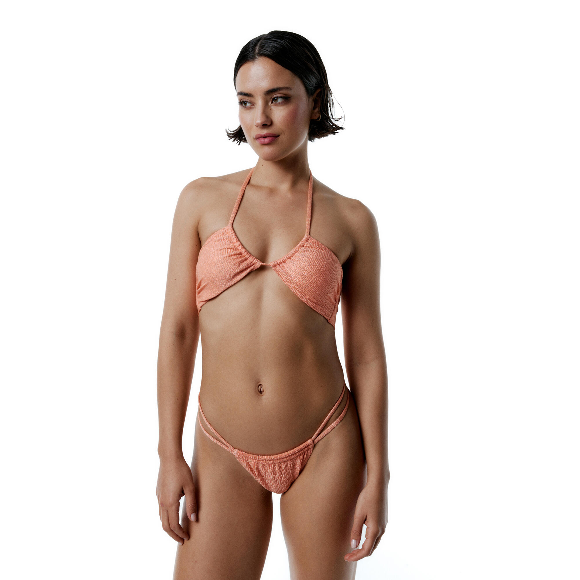Bikini triângulo tangle das mulher black limba