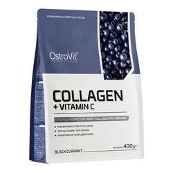 OstroVit Collagen + Vitamin C (400g) Blackcurrant - Protéines - Collagène