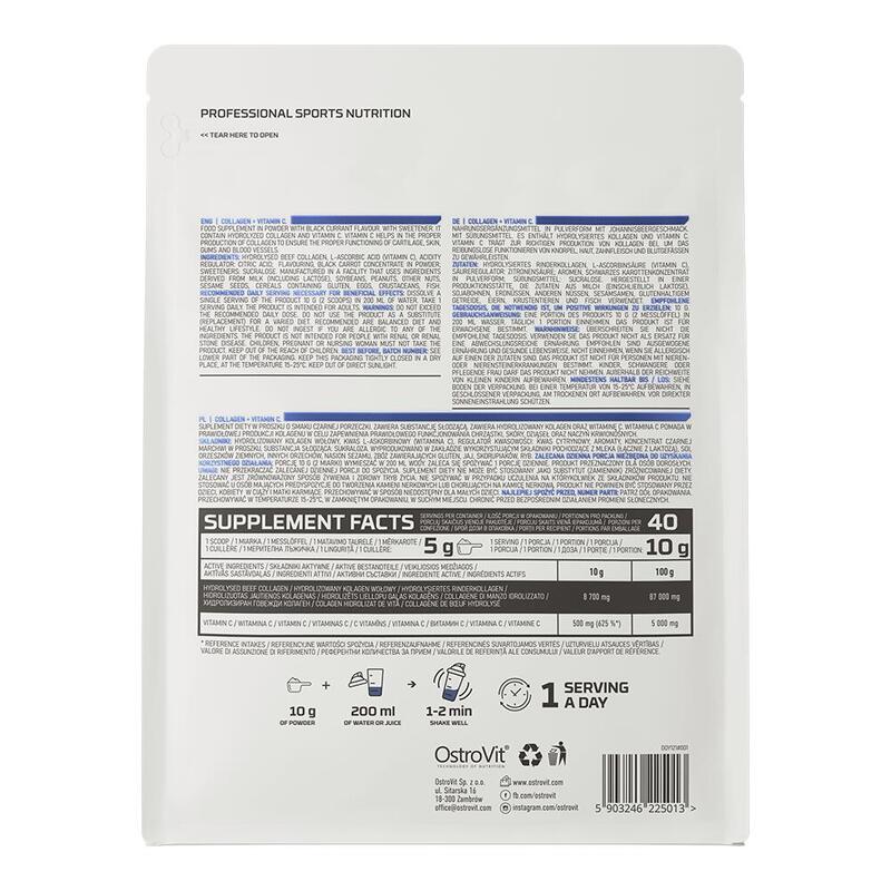 OstroVit Kolagen + Witamina C 400 g