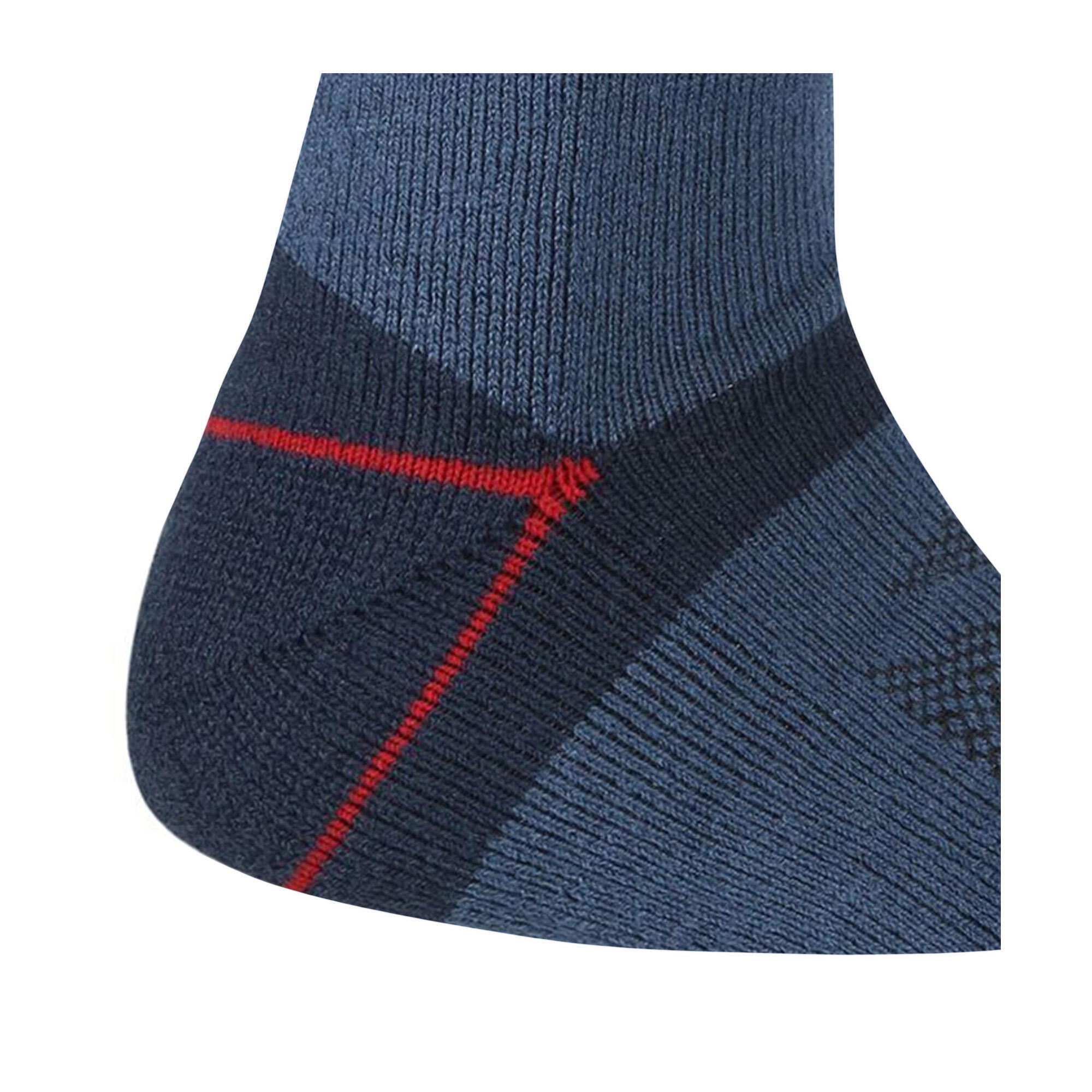 Chaussettes BLISTER PROTECTION Homme (Denim Foncé / Rouge Foncé) 4/5