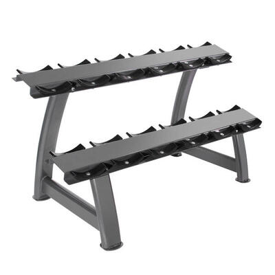 Rack per Manubri con Supporti - 2 Ripiani (6