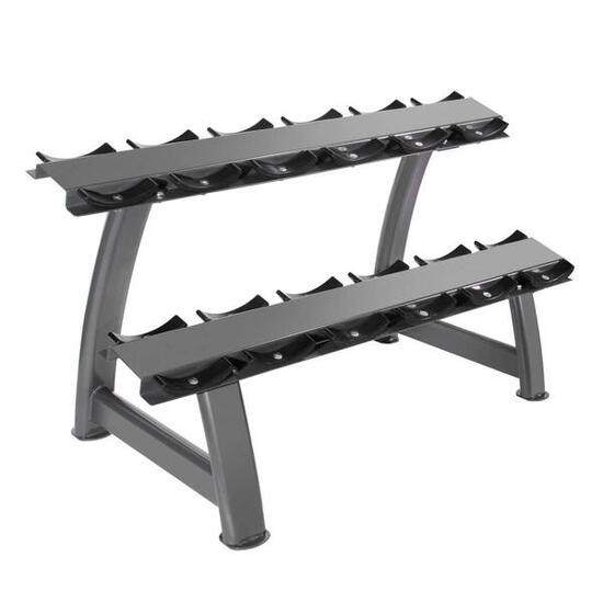 Rack per Manubri con Supporti - 2 Ripiani (6