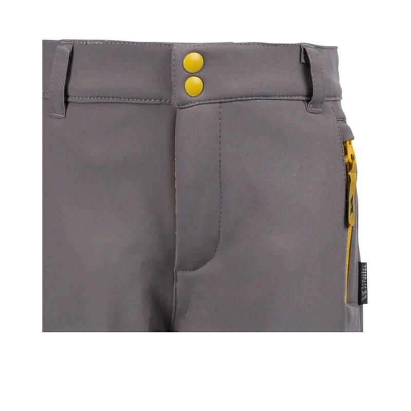 Pantalon De Randonnée HURRY Enfant (Gris Orage / Jaune)