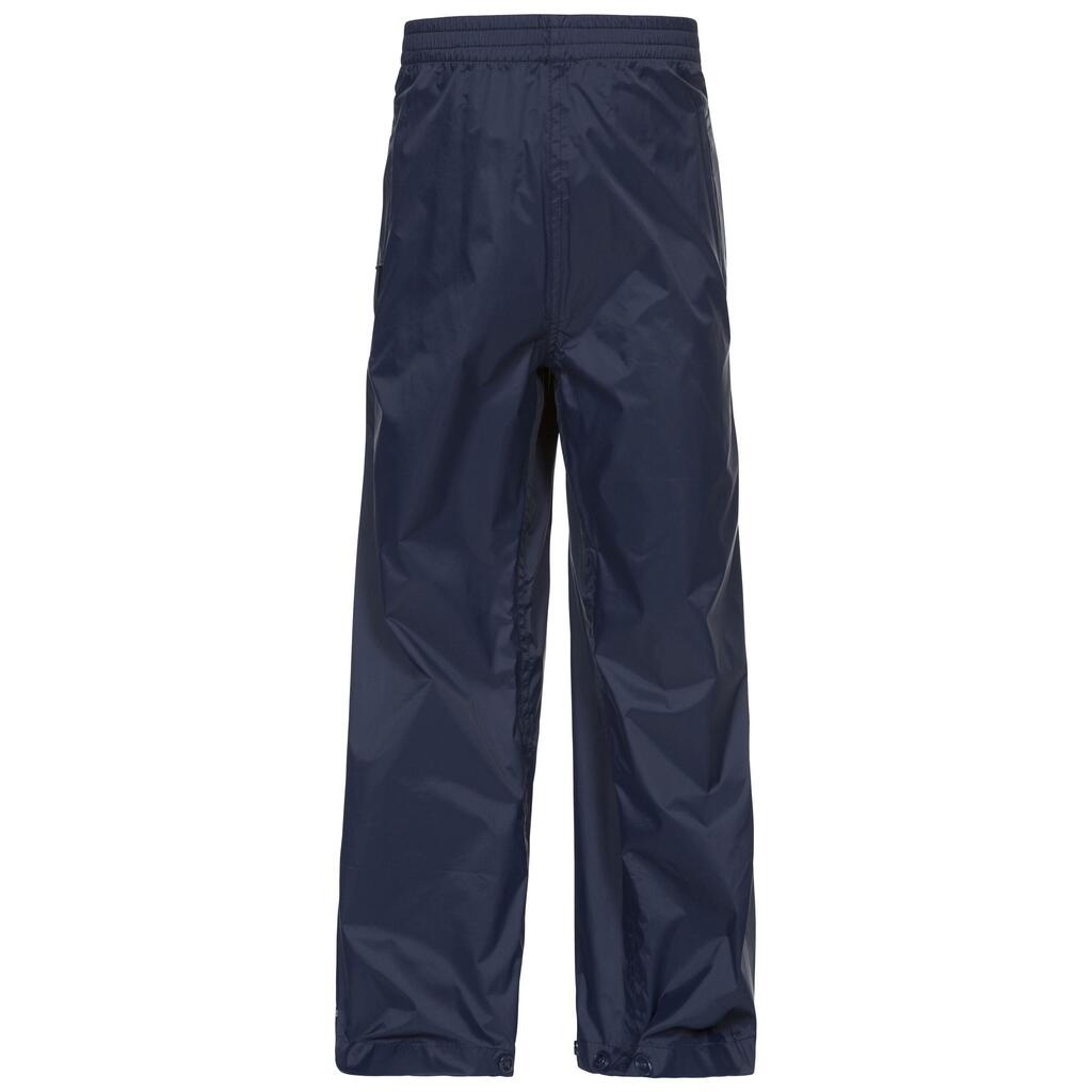 Childrens/Kids Qikpac Waterproof Packaway Trousers (Navy)