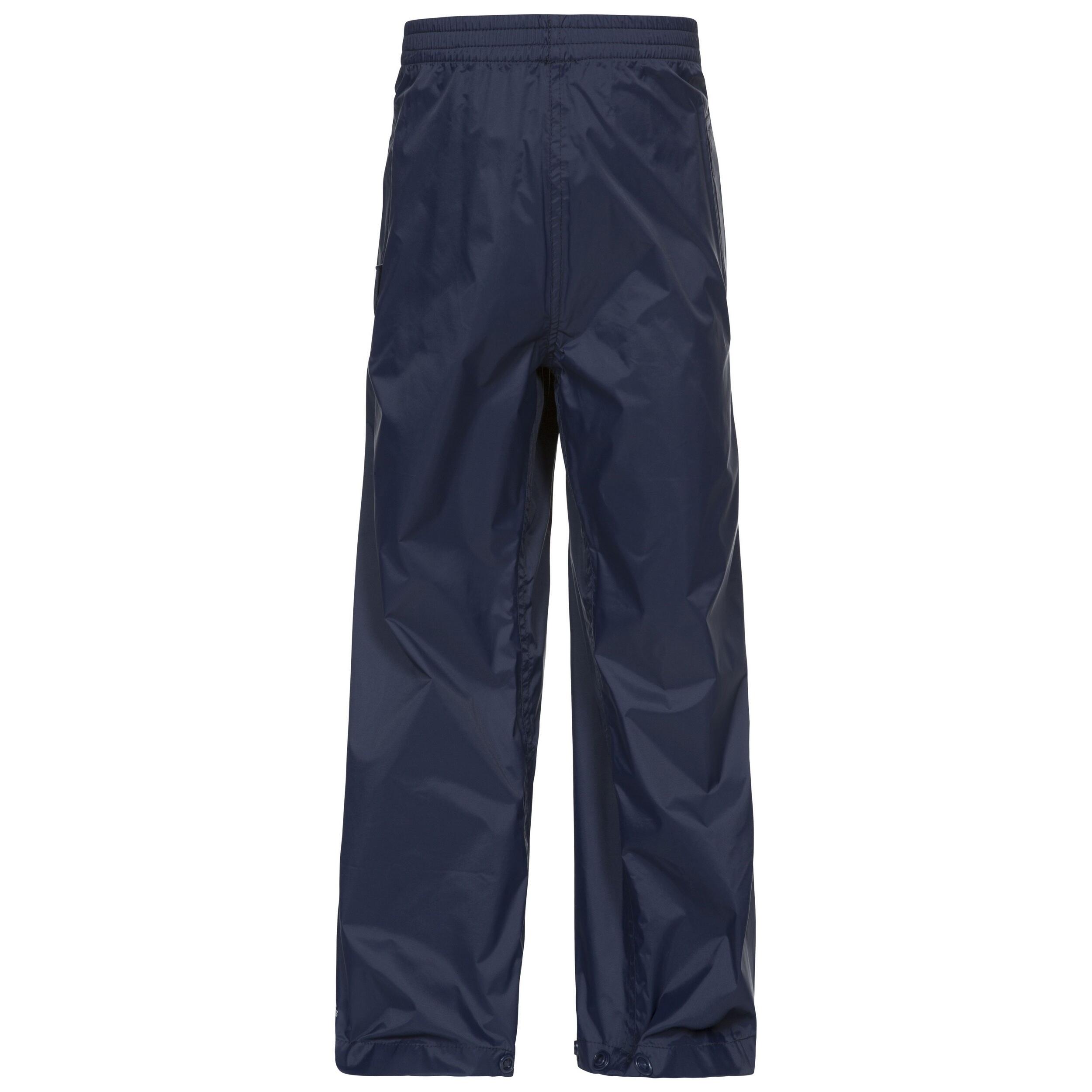 TRESPASS Kinderen/Kinderen Qikpac Waterdichte Packaway Broek (Marine)