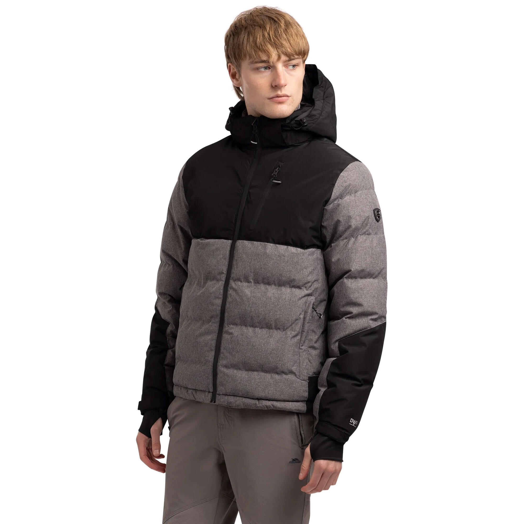 Giacca Imbottita Uomo Trespass Delabole Grigio Marna 4/5
