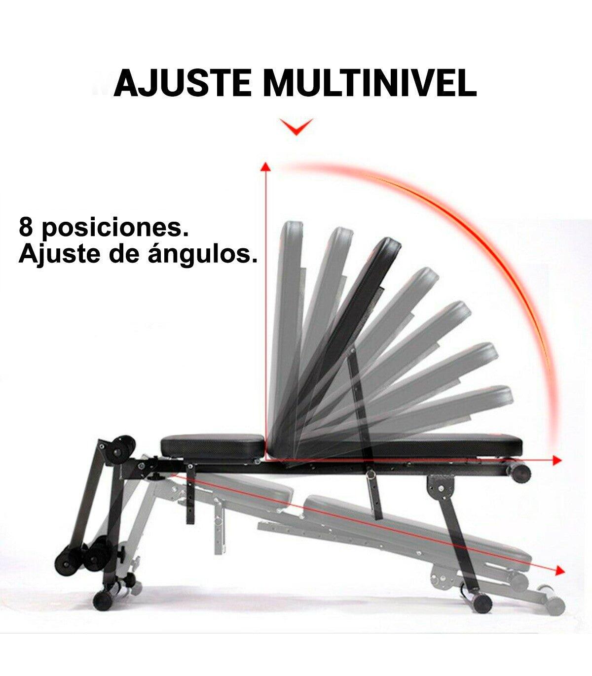 Banc Abdominaux Pliable Fitness Tech 3/6