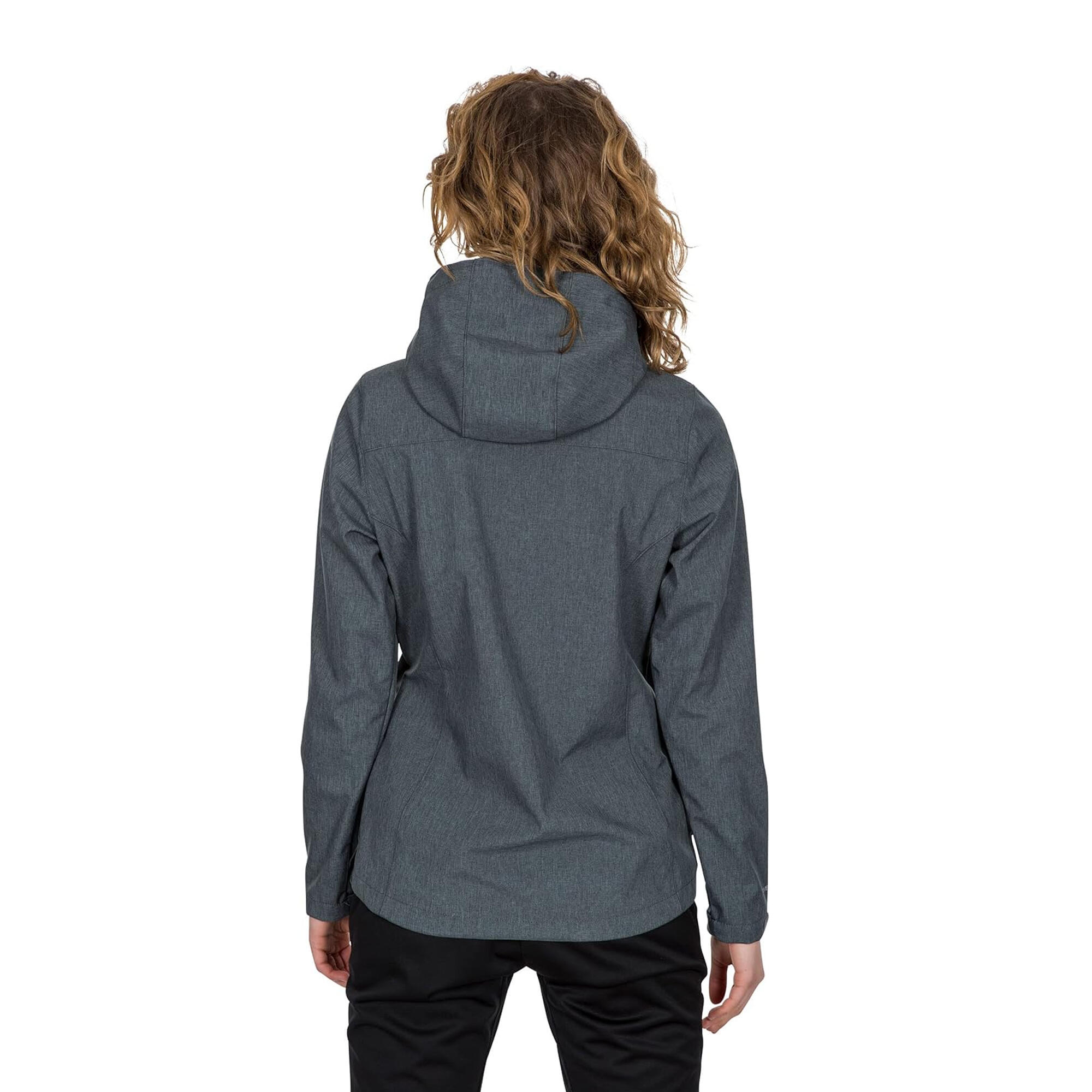 Veste Softshell CLAREN Femme (Gris Foncé/corail Chiné) 3/5