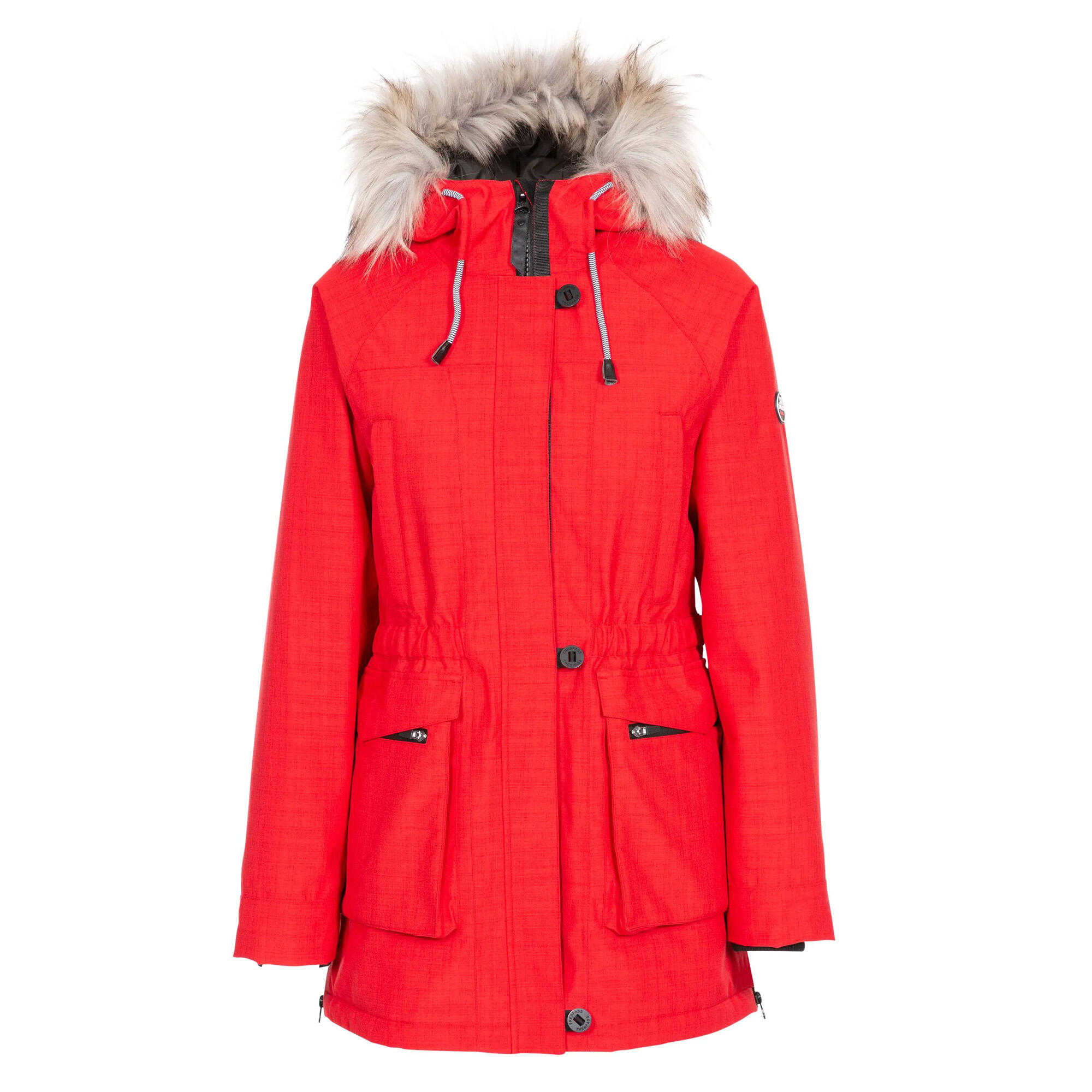 TRESPASS Vrouwen/dames Bijschrift Waterdicht Parka (Rood)