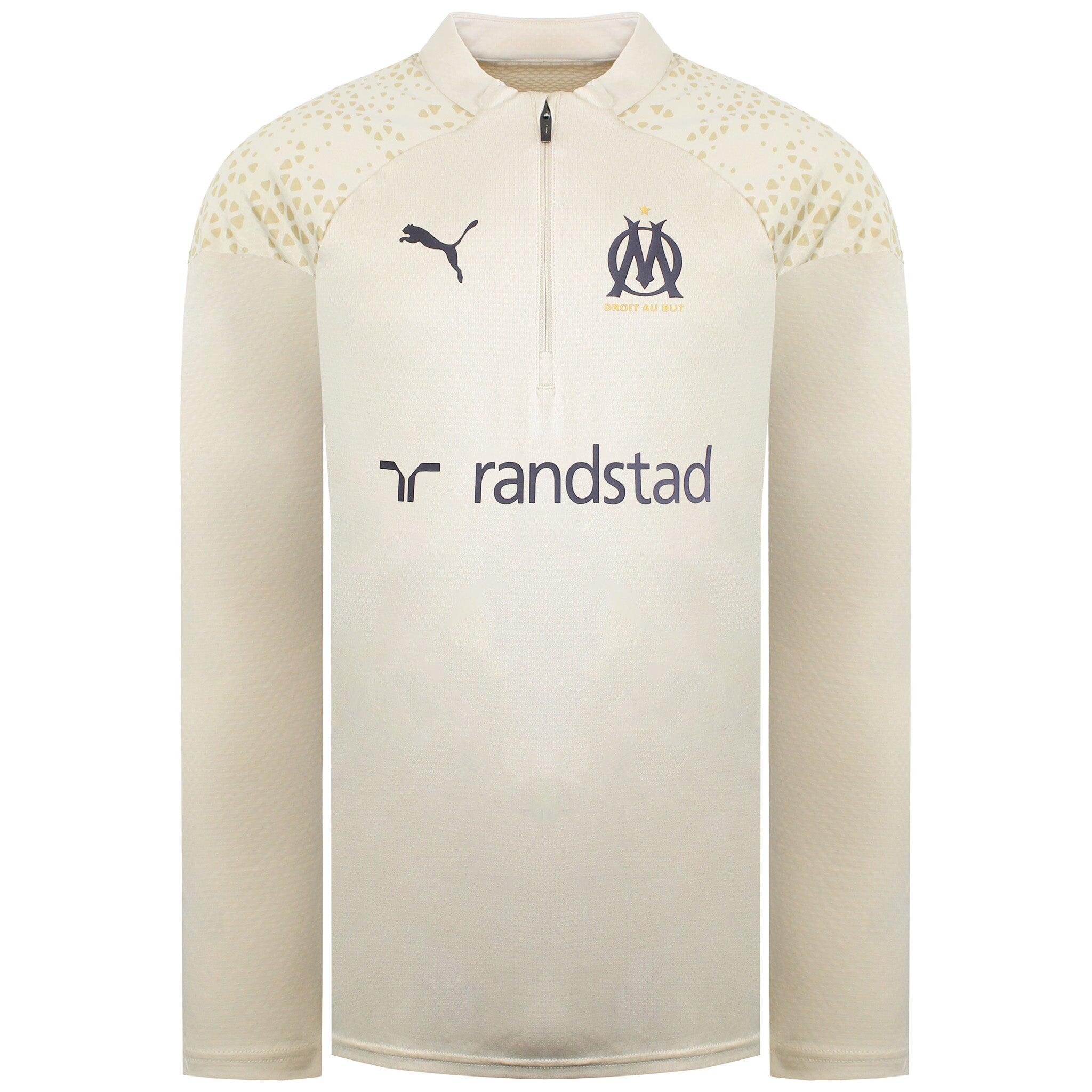 Puma Olympique Marseille Mens Sand Football Top 1/2