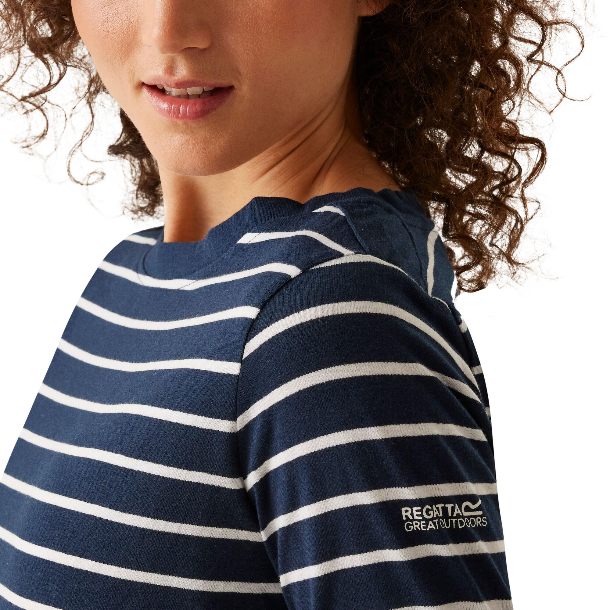 Haut Manches ¾ BAYLETTA Femme (Bleu Marine / Blanc) 4/5