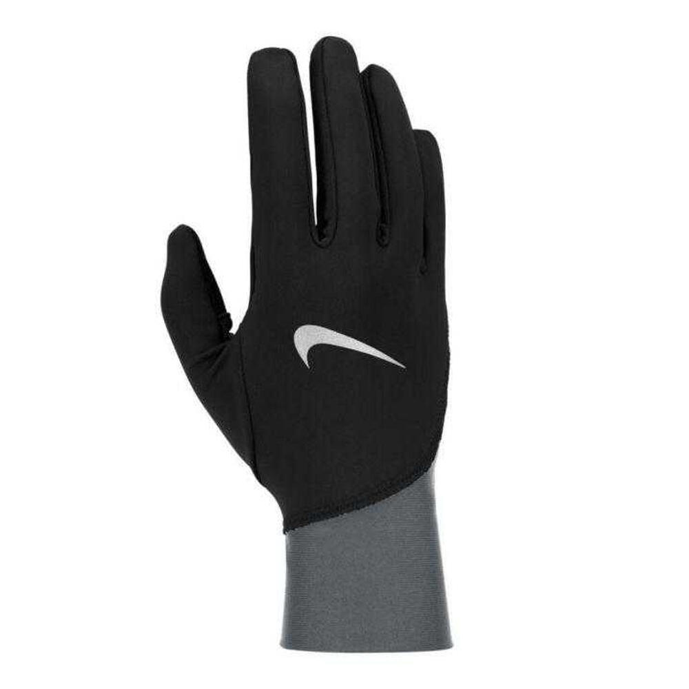 NIKE Heren Pacer Midweight Hardloop Handschoenen (Zwart/Grijs)