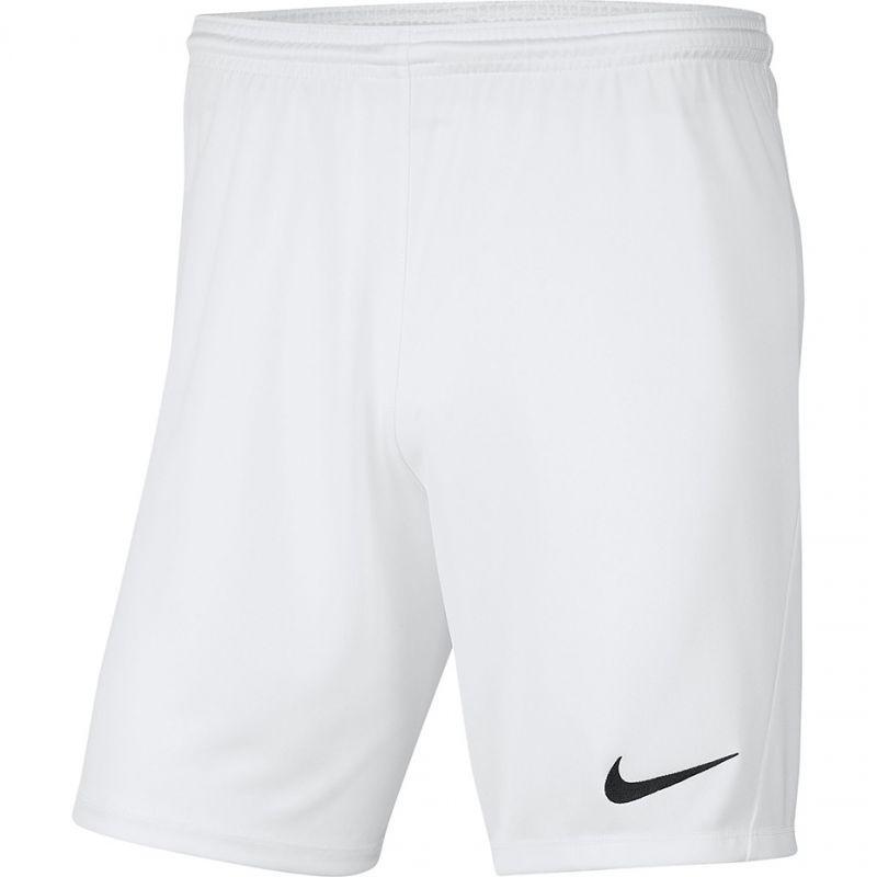 NIKE Heren Dry Park III Korte Broek (Wit)