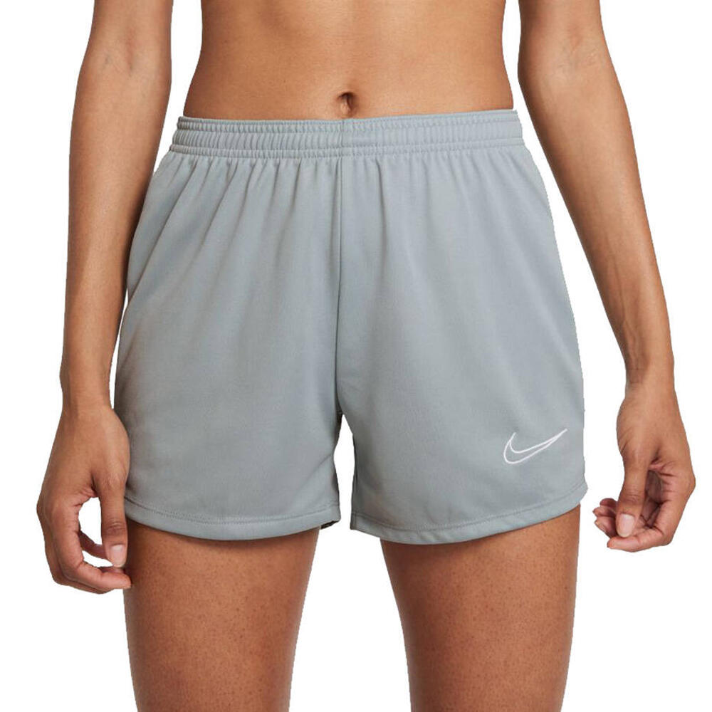 NIKE Pantalones Cortos Dri FIT Academy para Mujer Gris, Plateado