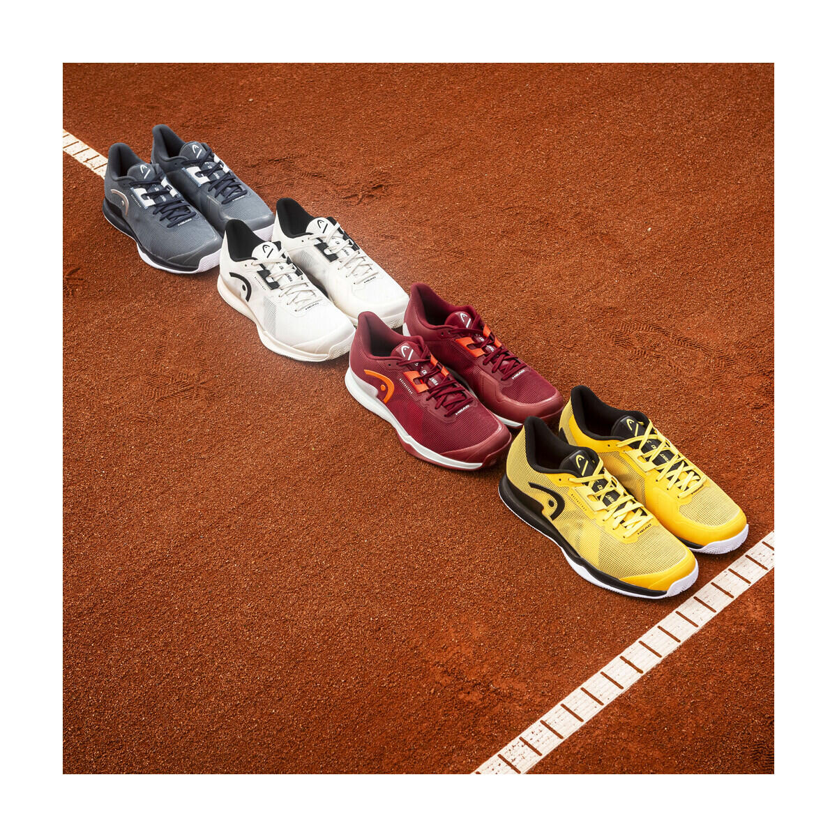 HEAD Sprint Pro 3.5 Clay – Chaussures De Tennis Homme Pour Terre Battue, Légères, Respirantes, Talon TPU