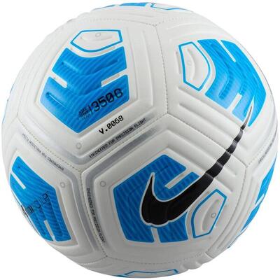 Strike voetbal (wit/blauw)