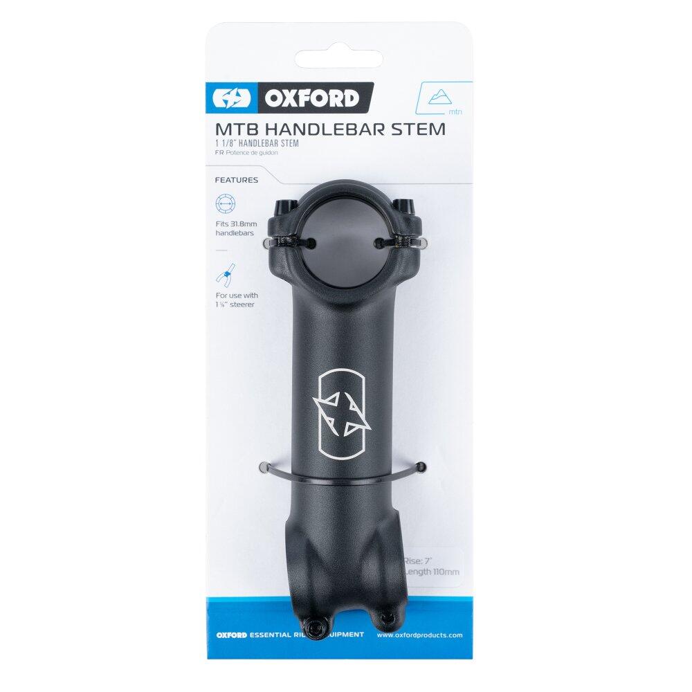 MTB Handlebar Stem 1 1/8'' 7 Deg Black 1 1/8 x 110mm 2/2