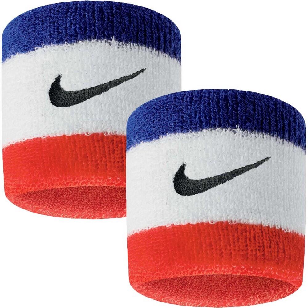 Swoosh Wristband (Pack of 2) (White/Red/Blue)