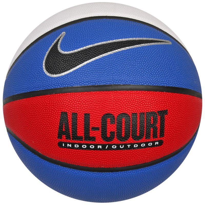 Nike - Ballon De Basket Everyday All Court (blanc / Rouge / Bleu) - Ballon De Basket - Blanc|bleu|rouge - Decathlon