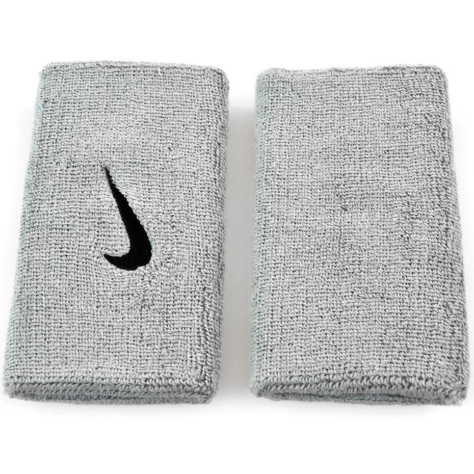 NIKE Dubbelwijd polsbandje (Set van 2) (Grijs)