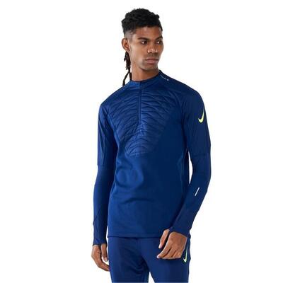 Heren strike thermafit winter boor top (marineblauw)