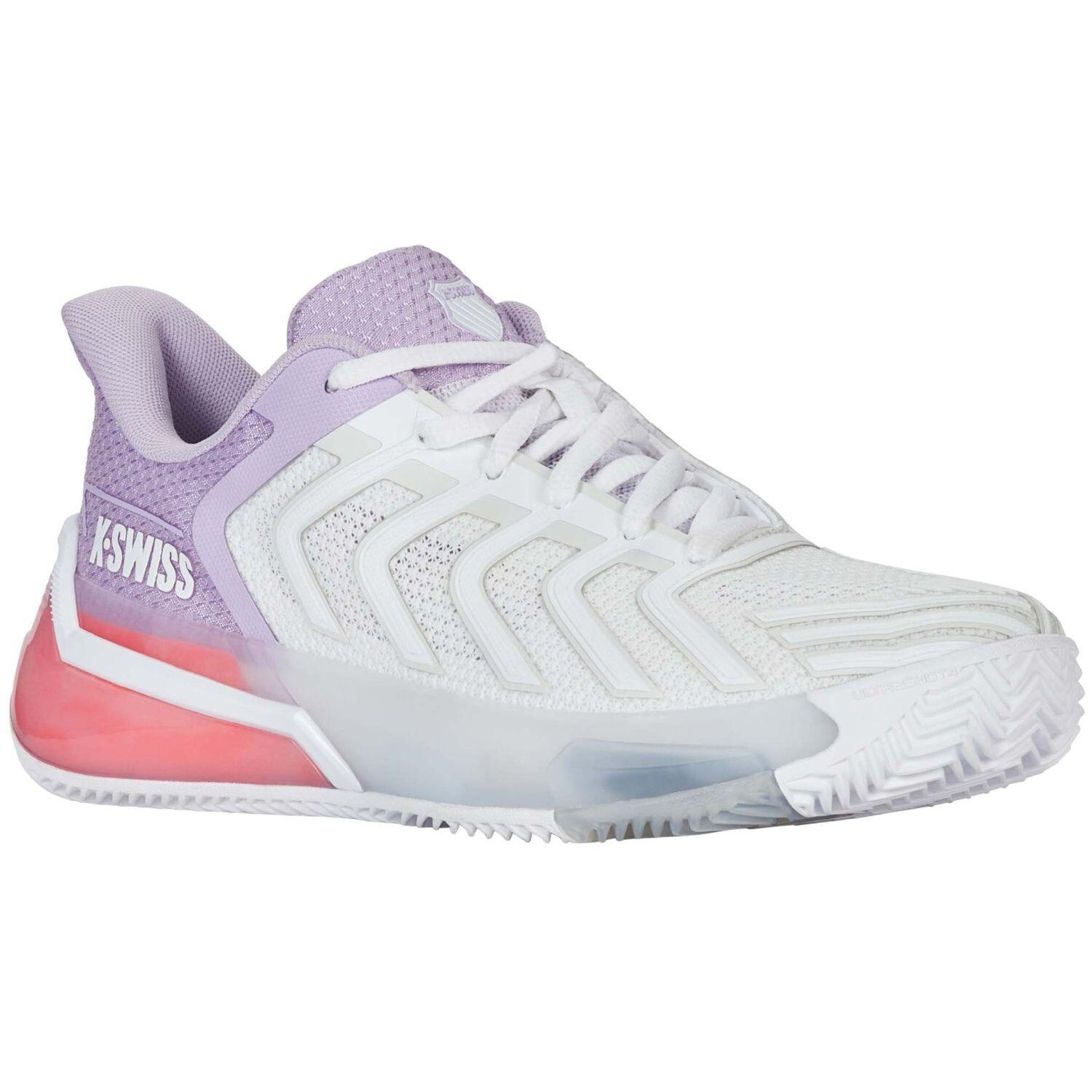Kswiss Ultra Shot 4 Clay 94438182 Femmes Blanc Violet 3/7