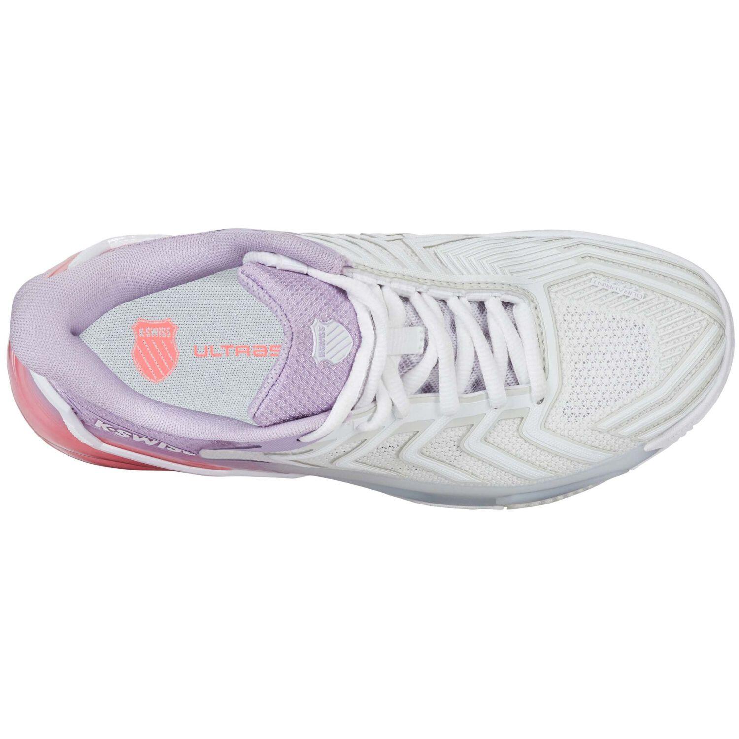 Kswiss Ultra Shot 4 Clay 94438182 Femmes Blanc Violet 7/7