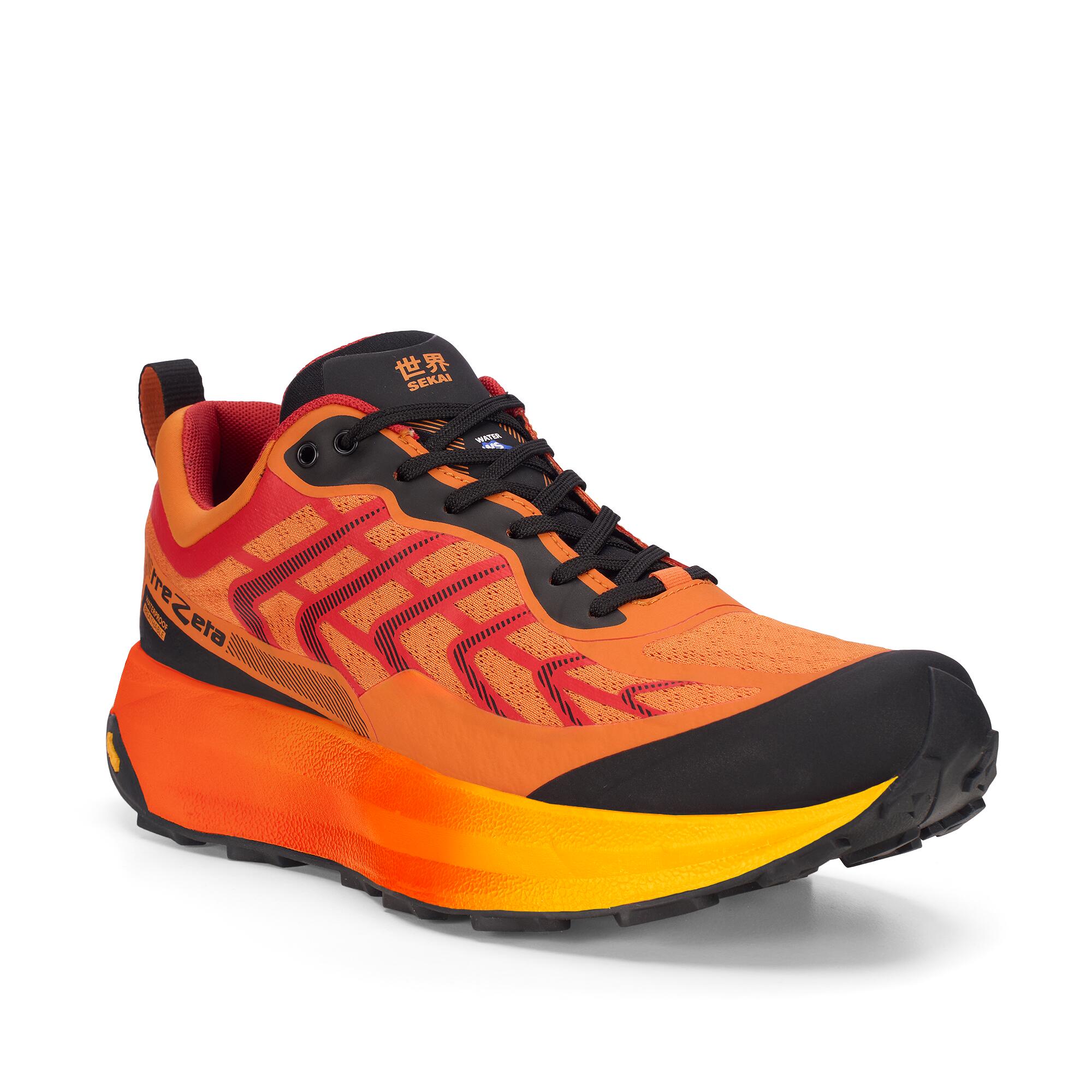 TREZETA Scarpa Uomo leggera e versatile  SEKAI WP ORANGE RED