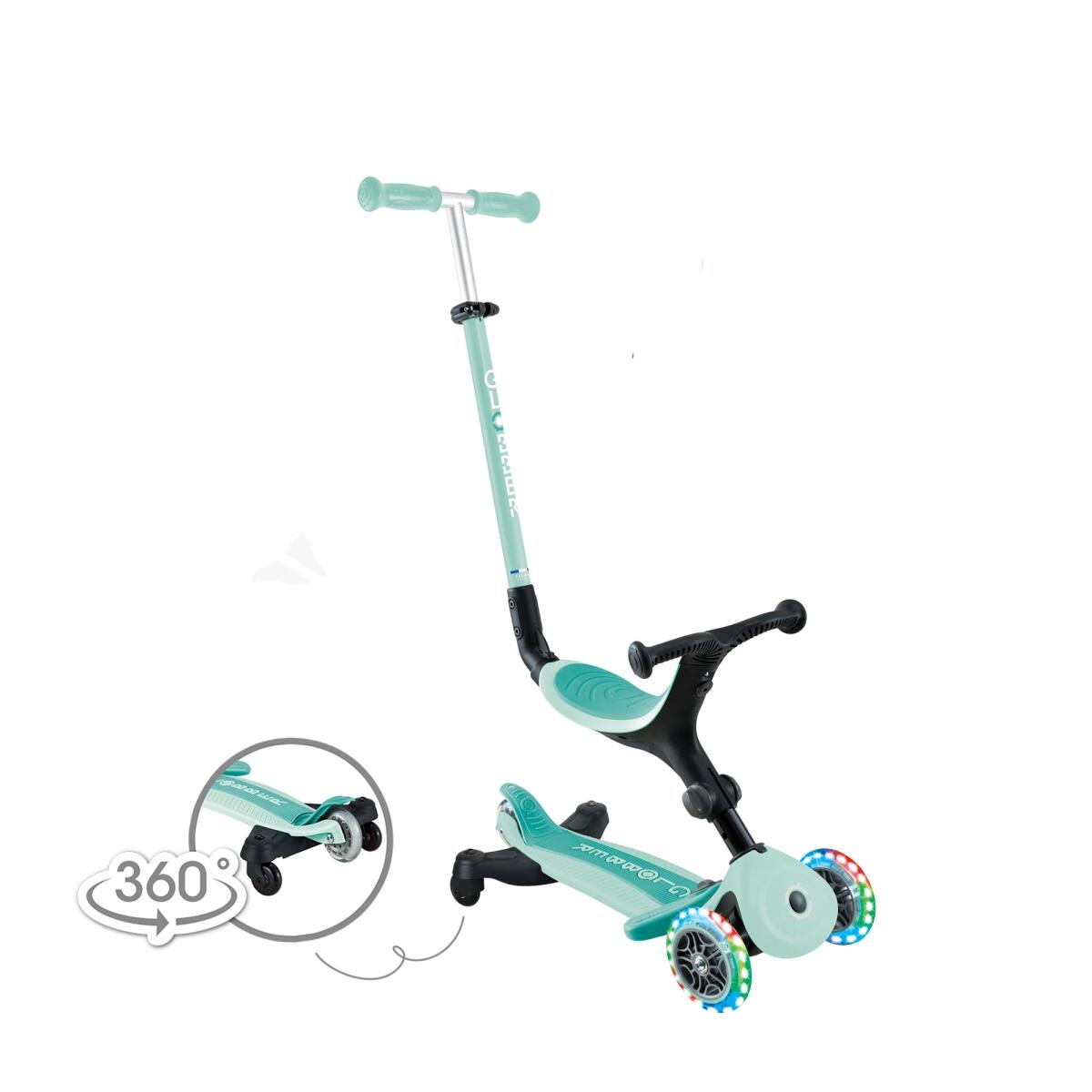 Trottinette évolutive GO-UP ACTIVE LIGHTS 360 - Vert Menthe 2/7