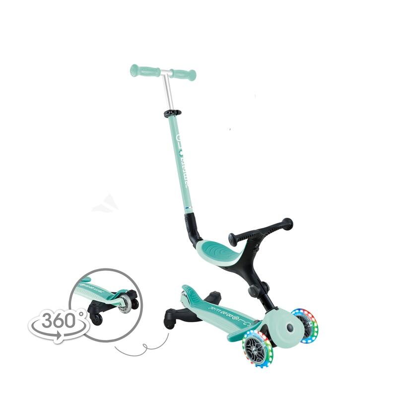 Trottinette évolutive GO-UP ACTIVE LIGHTS 360 - Vert menthe