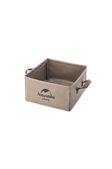 Lavello Pieghevole Da Campeggio Naturehike Square Bucket 13L Beige