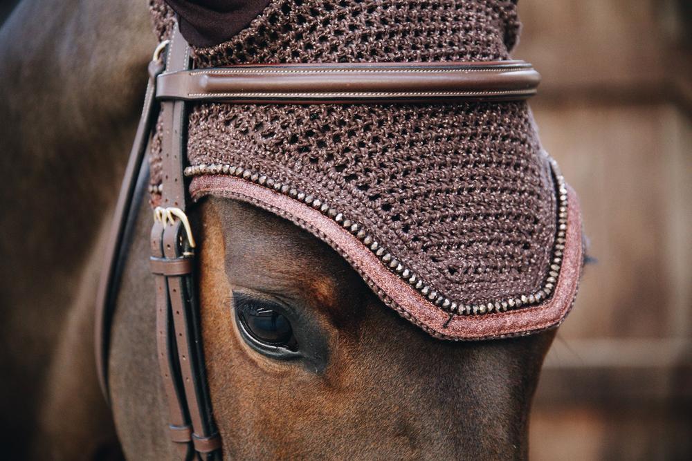 Bonnet anti-mouche Wellington glitter brun 3/3
