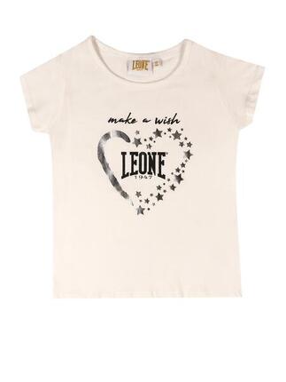 T-shirt manches courtes fille avec imprimé "Relaxed